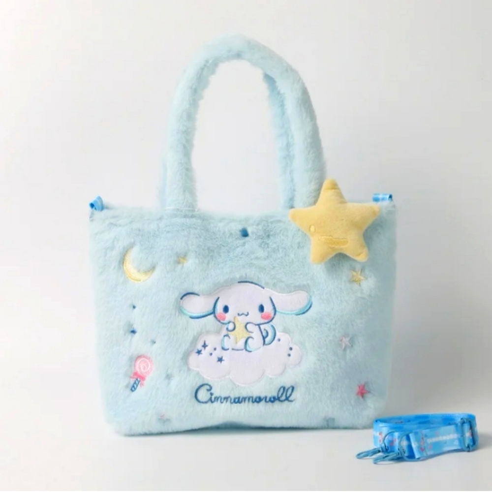 Hello Kitty & Friends Cinnamonroll Plush Bag Sanrio Kawaii Y2k Crossbody Bag - Picture 3 of 4